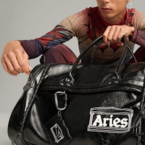 ユニセックス PUMA x ARIES ダッフル バッグ 23.5L, PUMA Black, extralarge-JPN