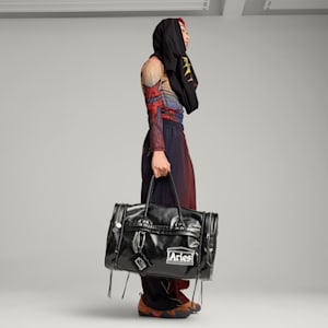 PUMA x ARIES 23.5L Duffel Bag, PUMA Black, extralarge