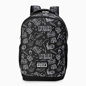 PUMA Academy Unisex Backpack, PUMA Black-B&W Graphic AOP, extralarge-IND