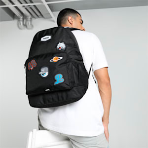 PUMA Patch Unisex Backpack, PUMA Black, extralarge-IND