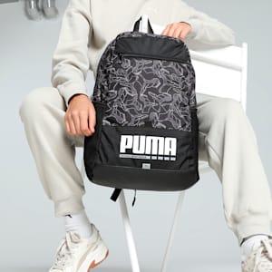 PUMA Plus Unisex Backpack, PUMA Black-AOP, extralarge-IND