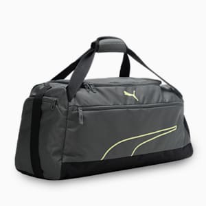 Fundamentals Unisex Sports Bag, Mineral Gray-Lime Sheen, extralarge-IND