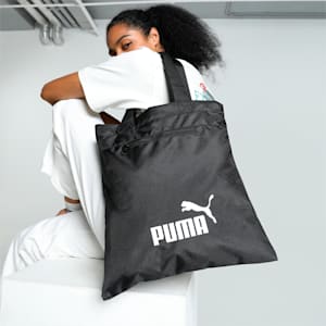 PUMA Phase Unisex Packable Shopper, PUMA Black, extralarge-IND