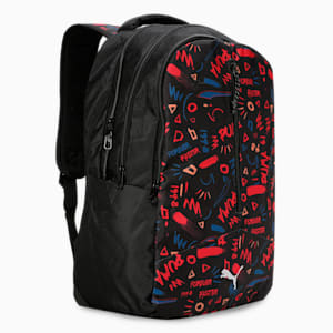 Printed Backpack, PUMA Black-AOP, extralarge-IND