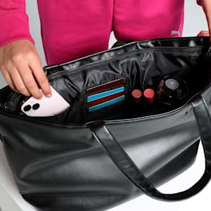 PUMA PU Zen Women's Tote Bag, PUMA Black, extralarge-IND