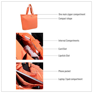 PUMA PU Zen Women's Tote Bag, Rust, extralarge-IND