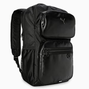 Stylised PU Backpack, PUMA Black, extralarge-IND