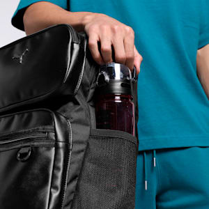 Stylised PU Backpack, PUMA Black, extralarge-IND