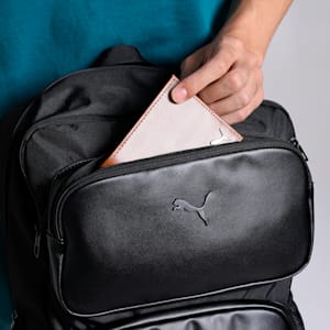 Stylised PU Backpack, PUMA Black, extralarge-IND