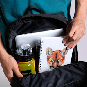 Stylised PU Backpack, PUMA Black, extralarge-IND