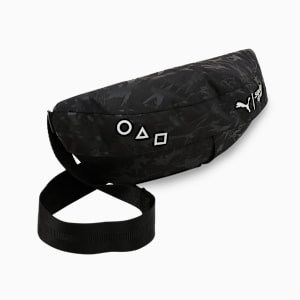 PUMA x SQUID GAME Glow-in-the-Dark Waist Bag, PUMA Black, extralarge-IND