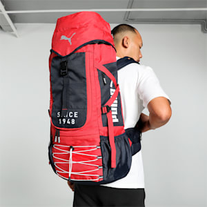 PUMA Summit Sack Unisex Rucksack, For All Time Red-PUMA Navy, extralarge-IND