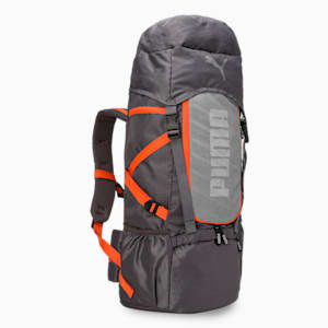 PUMA Trailtrekker Unisex Rucksack, Flat Mid Gray-Rickie Orange, extralarge-IND