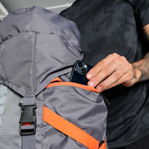 Trailtrekker Rucksack, Flat Mid Gray-Rickie Orange, extralarge-IND
