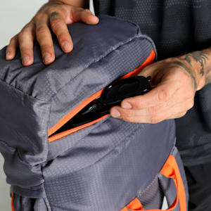 Trailtrekker Rucksack, Flat Mid Gray-Rickie Orange, extralarge-IND
