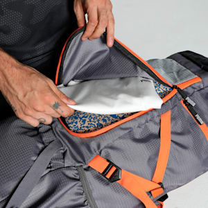 Trailtrekker Rucksack, Flat Mid Gray-Rickie Orange, extralarge-IND