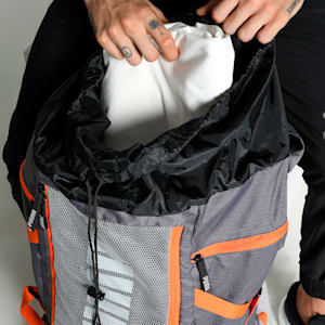 Trailtrekker Rucksack, Flat Mid Gray-Rickie Orange, extralarge-IND