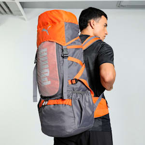 Trailtrekker Rucksack, Flat Mid Gray-Rickie Orange-colorblock, extralarge-IND