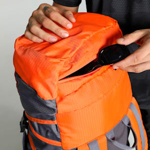 Trailtrekker Rucksack, Flat Mid Gray-Rickie Orange-colorblock, extralarge-IND