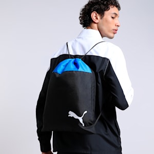 teamGOAL 23 Gym Sack, Electric Blue Lemonade-Puma Black, extralarge-IND
