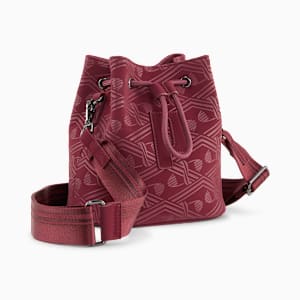 PUMA Sense 1.5L Small Bucket Bag, Ruby Shimmer-graphic, extralarge