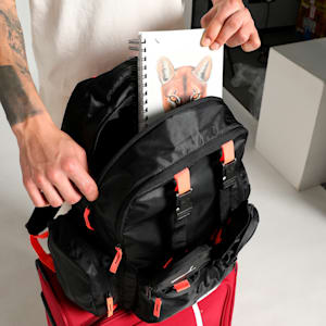 RS Convertible Backpack, PUMA Black-Glowing Red, extralarge-IND