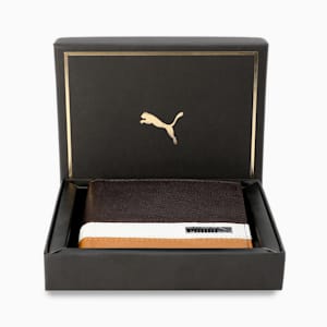 Monarch Leather Wallet, Chocolate-Cool Light Gray, extralarge-IND