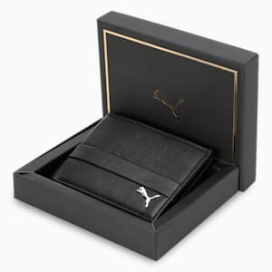 PUMA NOVO Unisex Leather Wallet, PUMA Black, extralarge-IND