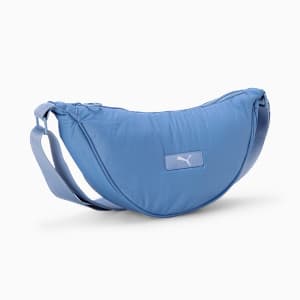 PUMA PLUSH Women's Stylish Halfmoon Bag 1L, Forever Blue, extralarge-IND