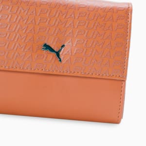 PUMA SIGNATURE Unisex Small Wallet, Warm Chestnut, extralarge-IND