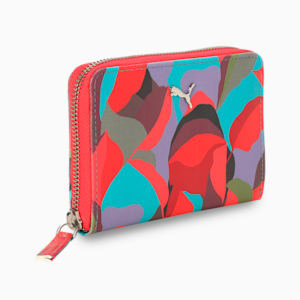 Women's Premium Floral Wallet, PUMA Red-Hero Blue, extralarge-IND