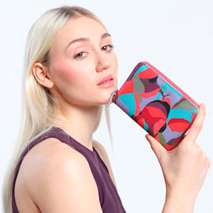 Women's Premium Floral Wallet, PUMA Red-Hero Blue, extralarge-IND