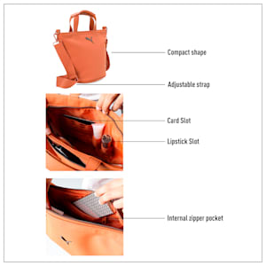 ZEN Women's Small Tote Bag, Warm Chestnut, extralarge-IND