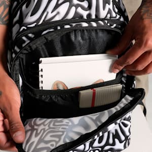 ACADEMY Printed Backpack, PUMA Black-Grafiti AOP, extralarge-IND