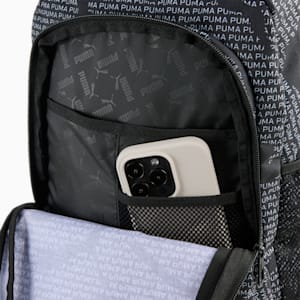 ACADEMY Printed Backpack, PUMA Black-Logo Lab AOP, extralarge-IND