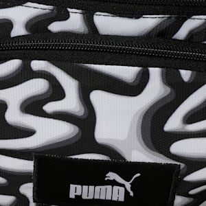 ACADEMY Printed Waist Bag, PUMA Black-Grafiti AOP, extralarge-IND