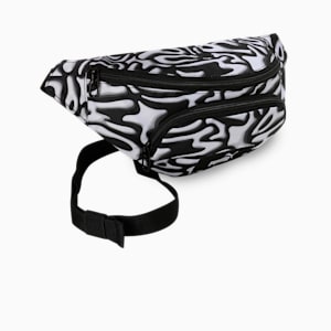 ACADEMY Printed Waist Bag, PUMA Black-Grafiti AOP, extralarge-IND