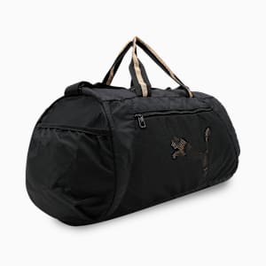 AT ESS Women's barrel bag, PUMA Black-Bright Gold, extralarge-IND