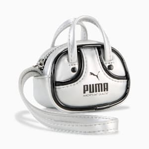 PUMA 1976 METALLIC 0.2L Grip Bag Keychain, Glacial Gray-PUMA Black, extralarge
