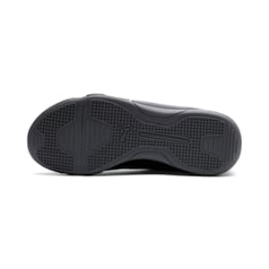 evoKN Youth Indoor Indoor Sports Shoes, Black-Black-Silver