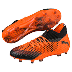 FUTURE 2.1 NETFIT FG/AG Men's Football Boots, Black-Orange