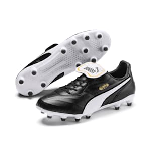 KING Top FG Football Boots, Puma Black-Puma White