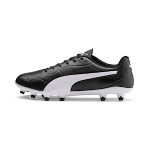 Monarch FG Men's Football Boots, Puma Black-Puma White