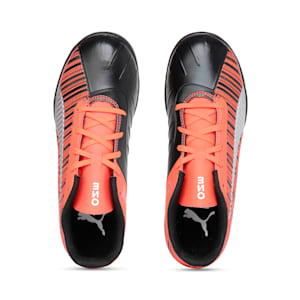 PUMA ONE 5.4 TT Youth Football Boots, Puma Black-Nrgy Red-Puma Aged Silver