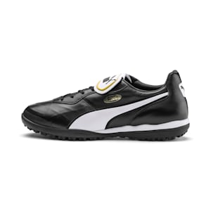 メンズ プーマ キング トップ TT サッカー ターフトレーニング シューズ, Puma Black-Puma White