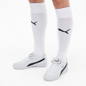メンズ プーマ キング トップ TT サッカー ターフトレーニング シューズ, Puma White-Puma Black-Puma White, extralarge-JPN