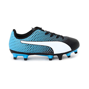 Rapido II FG Jr Football Boots, Luminous Blue-Puma Black-Puma White