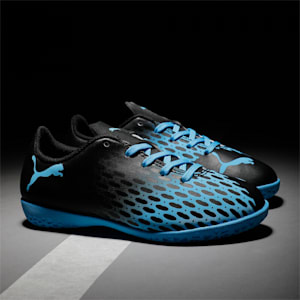 PUMA Spirit III IT Jr, Luminous Blue-Puma Black