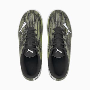 ULTRA 4.2  Youth Indoor Sports Shoes, Black-White-Yellow Alert