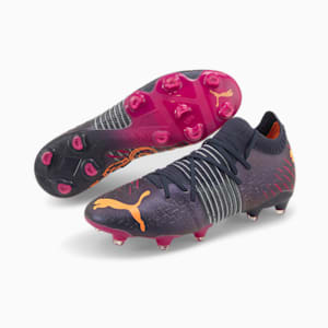 Future Z 1.2 FG/AG Soccer Cleats, Parisian Night-Neon Citrus-Festival Fuchsia